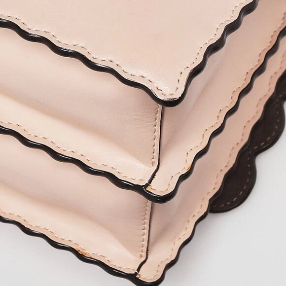 Fendi Light Pink Smooth Leather Kan I Medium Shoulder Bag 8BT283 - Picture 4 of 11